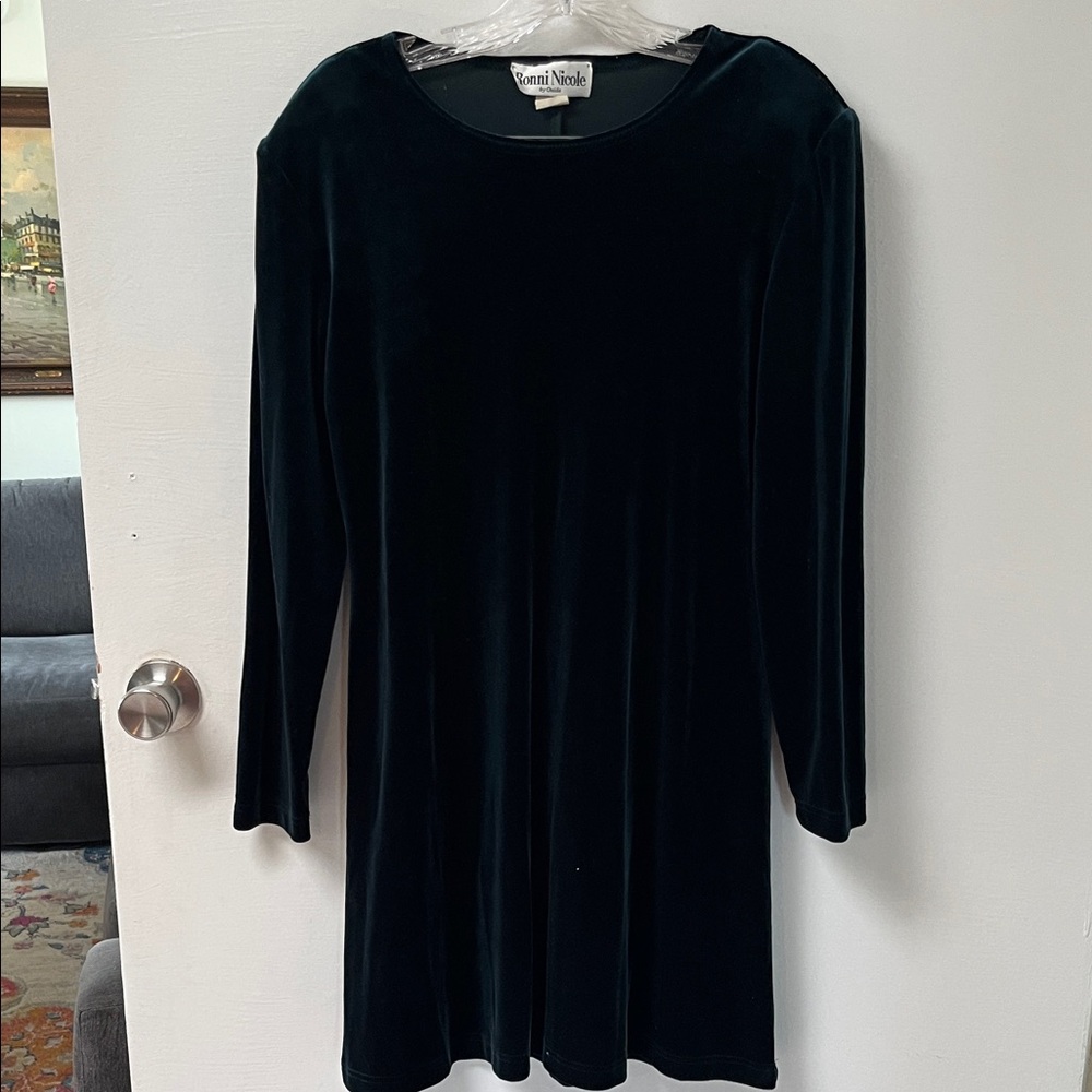 Vintage Whimsy Goth Velvet Dress 7-08